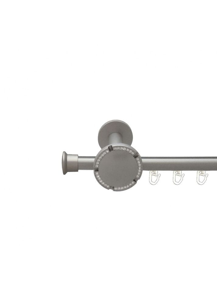 Карниз Дуо металевий однорядний профільна труба Сатин 19 мм 200 см (6300224) ORVIT (300795904)