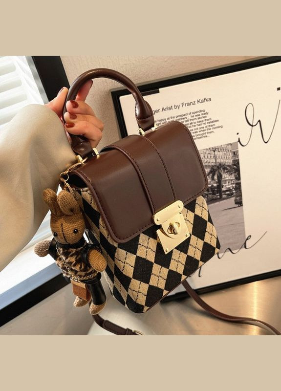 Дитяча міні сумочка на плече з брелоком зайцем, маленька сумка для дівчаток із кроликом No Brand (334730160)