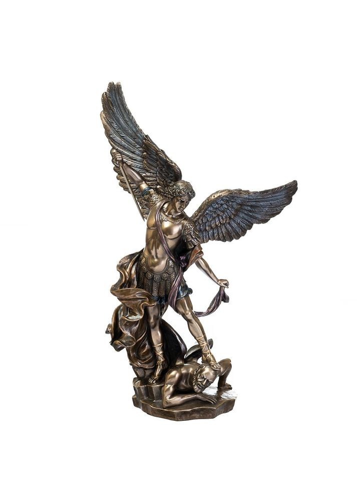 Статуэтка покрытая брозовым напылением Архангел Михаил 37 см 171543 Veronese (346534324)