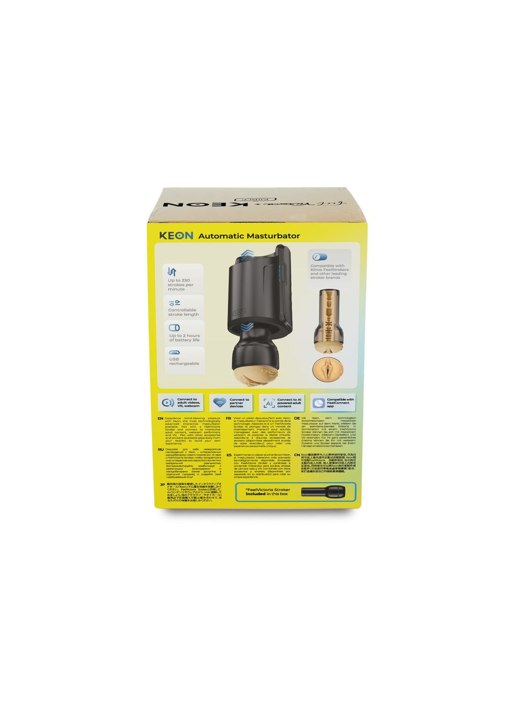 Інтерактивна секс-машина для чоловіків Keon Wi-Fi Combo Set з мастурбатором Feel Victoria Kiiroo (372693267)