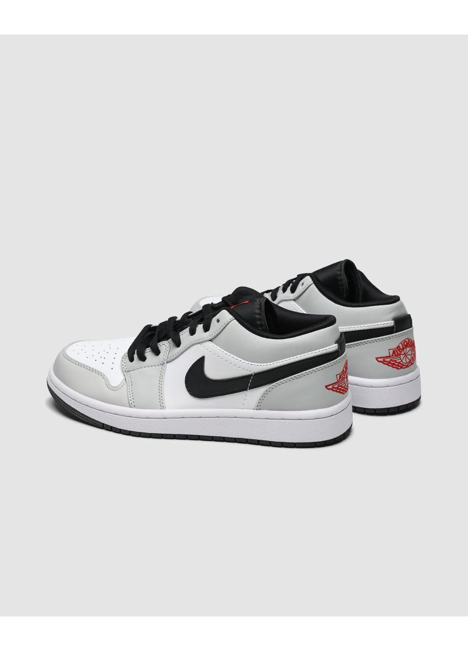 Світло-сірі кросівки nike light smoke grey No Brand Air Jordan 1 Retro Low