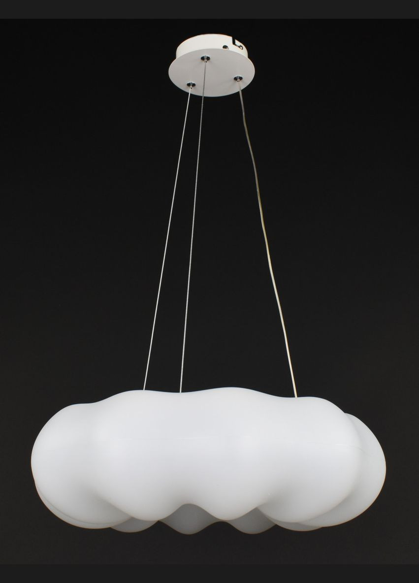 Люстра светодиодная подвесная LED светильник для квартиры на потолок лэд 27944 Белый 35-150х45х45 см. Sunnysky (364754118)