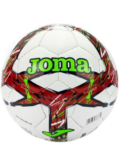 Футбольный мяч DALI III белый, красный, салатовый Уни 4 (размер 4) 401412.206.4 Joma (369142096)