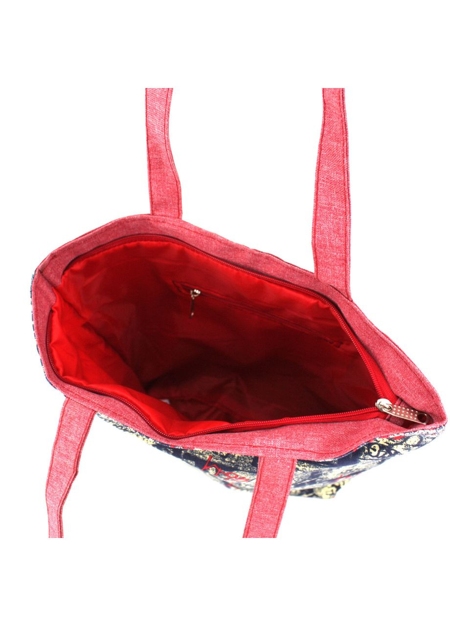 Жіноча сумка шопер 2702.100 синя з червоним Wallaby (269994701)