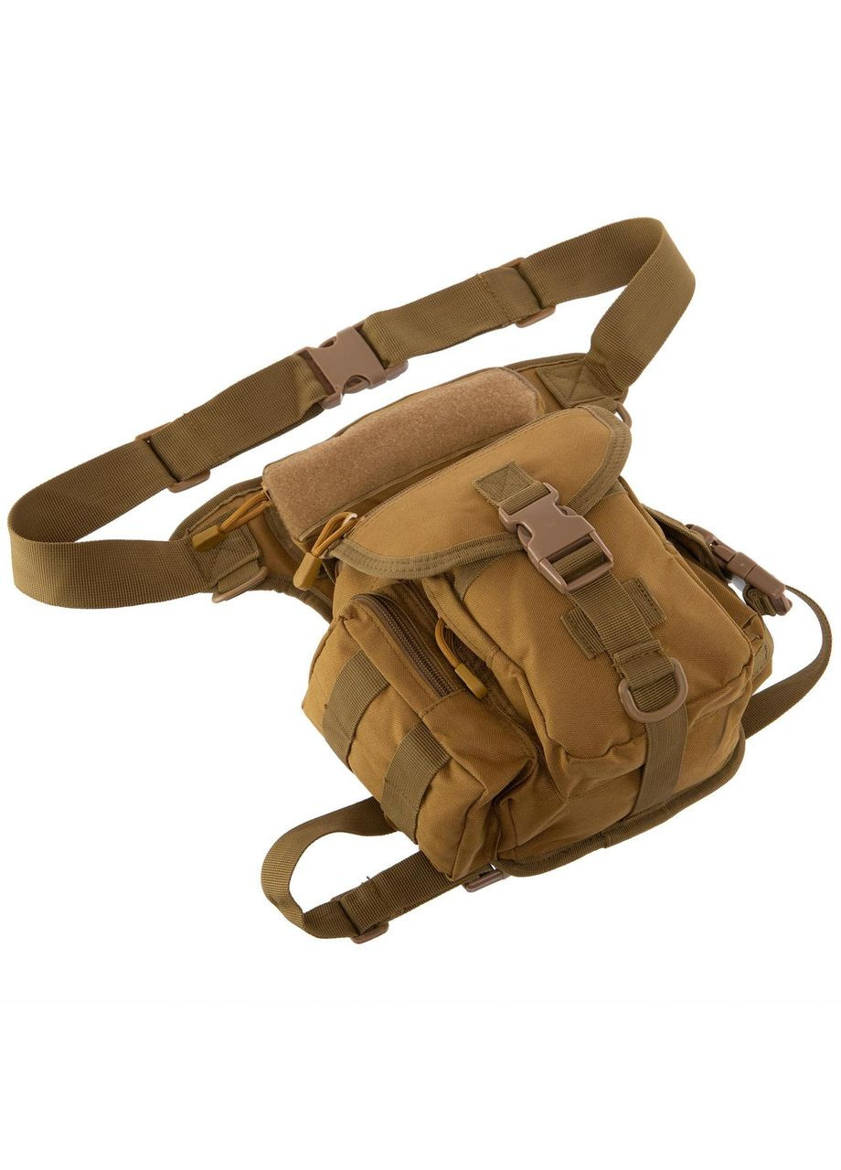 Сумка тактическая на бедро SILVER (оксфорд 600D, р-р 30х20х7см, 4л, Хаки) (TY-5718_Хаки) SILVER KNIGHT (361439380)