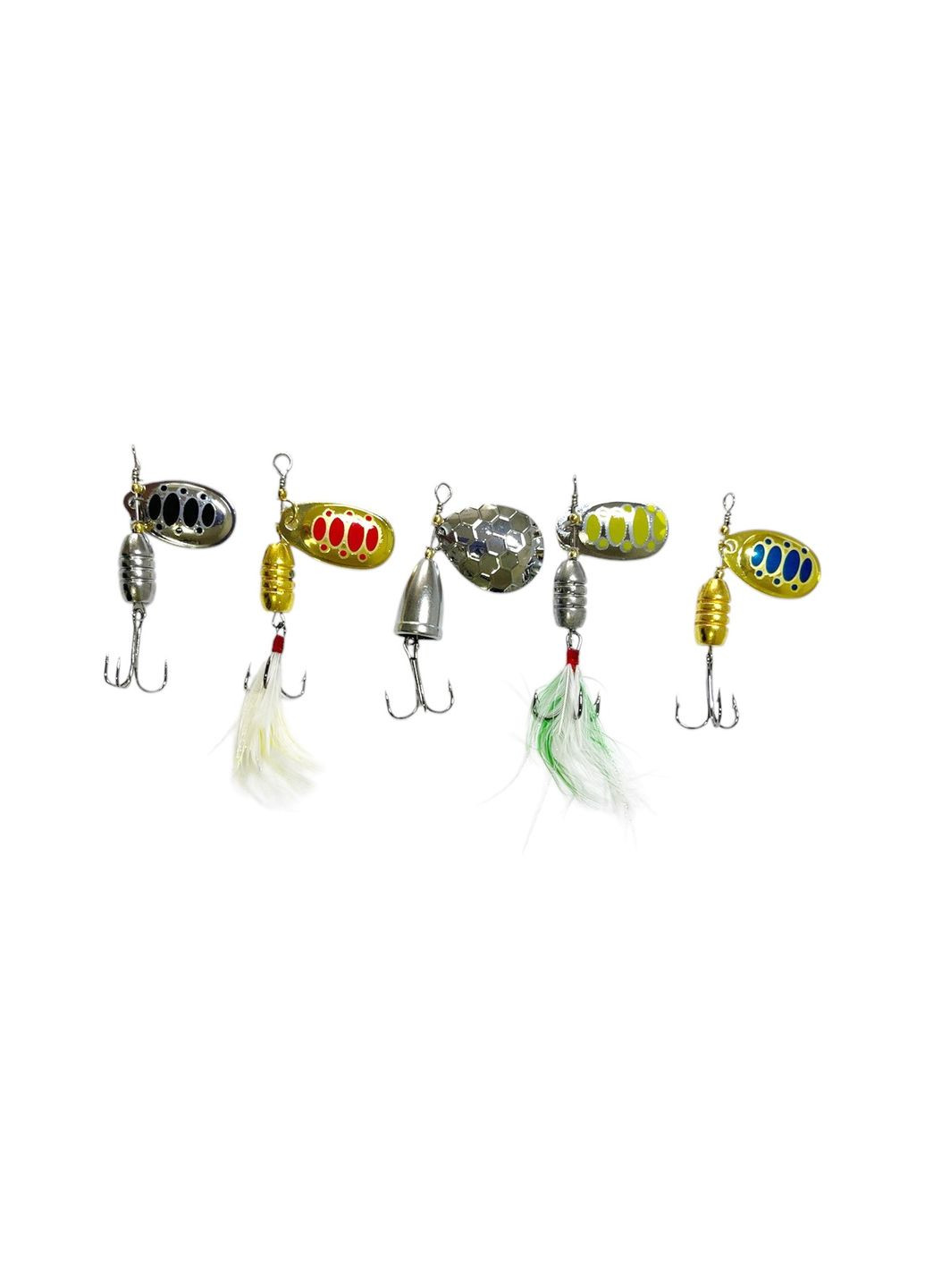 Набір блешень-колебалок в коробці 5шт 7 g WEIDA (324262251)