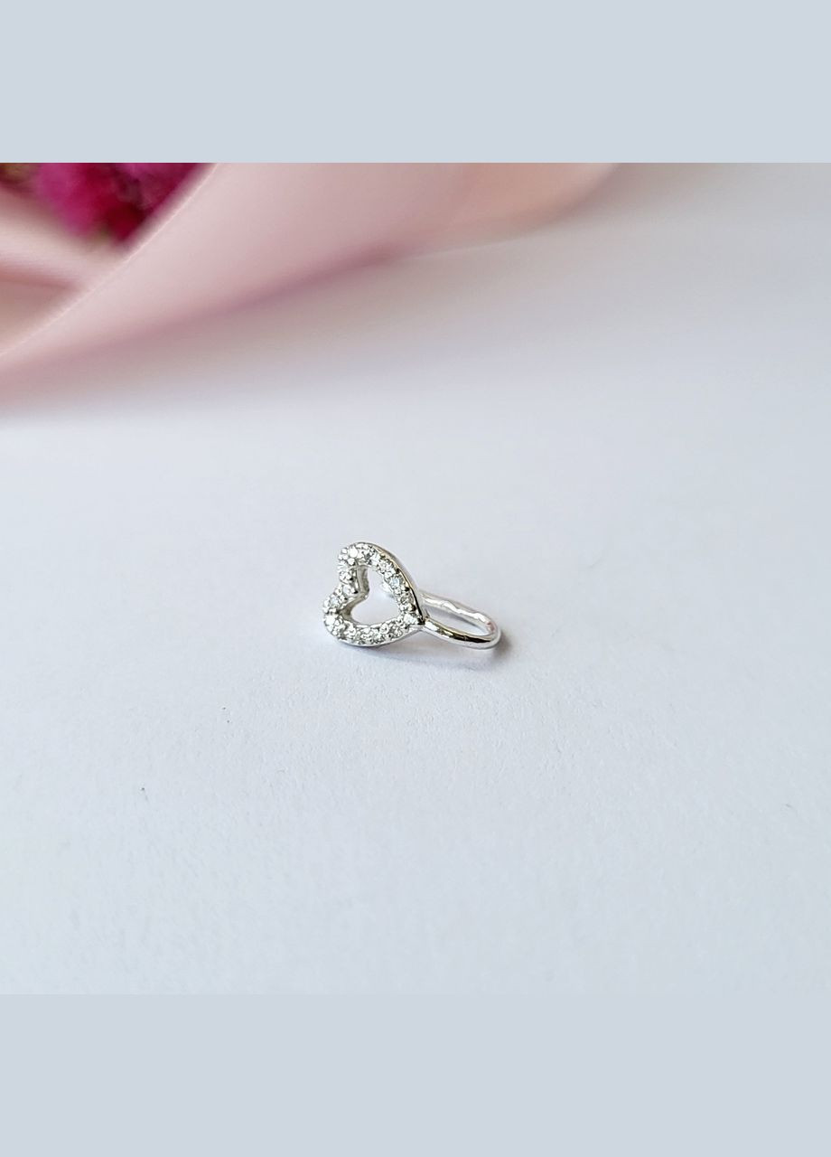 Брошка-шпилька шпилька срібна Квітка України з жовтими та блакитними Кам'яними срібло 925 проби 6061 1.5 г No Brand (306742052)