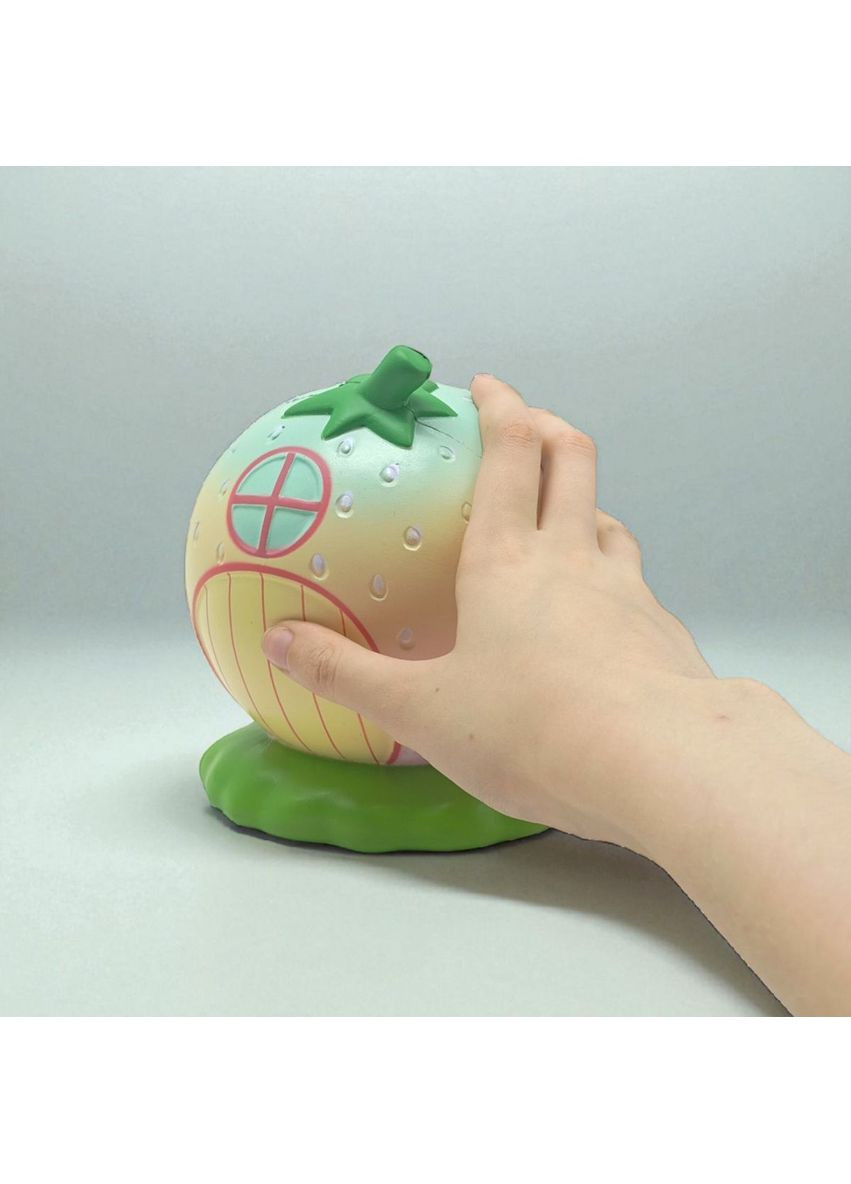 Іграшка-антистрес з ароматом Squishy Полуничний будиночок ЖОВТО-РОЖЕИВИЙ MIC (348780962)