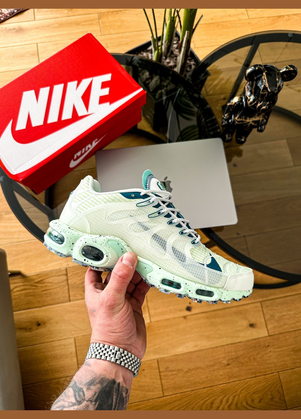 Білі Осінні кросівки чоловічі nike air max tn plus terrascape white | найк аір макс тн плюс білі No Brand