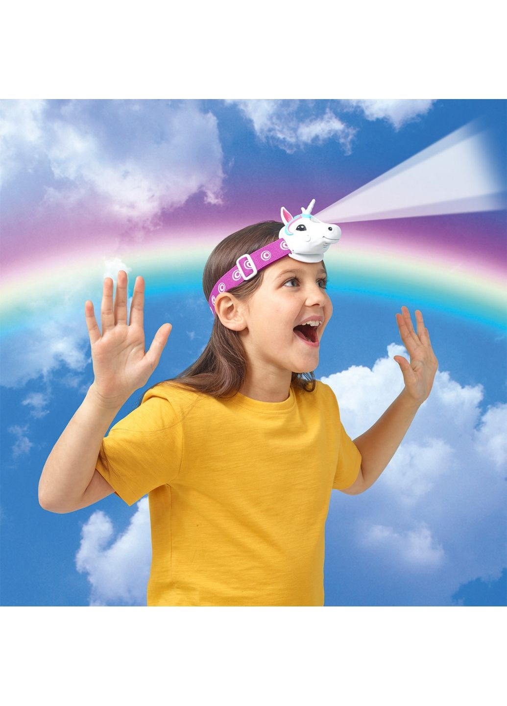 Детский налобный фонарик Сказочный единорог со светом и звуком BRAINSTORM TOYS (279323325)