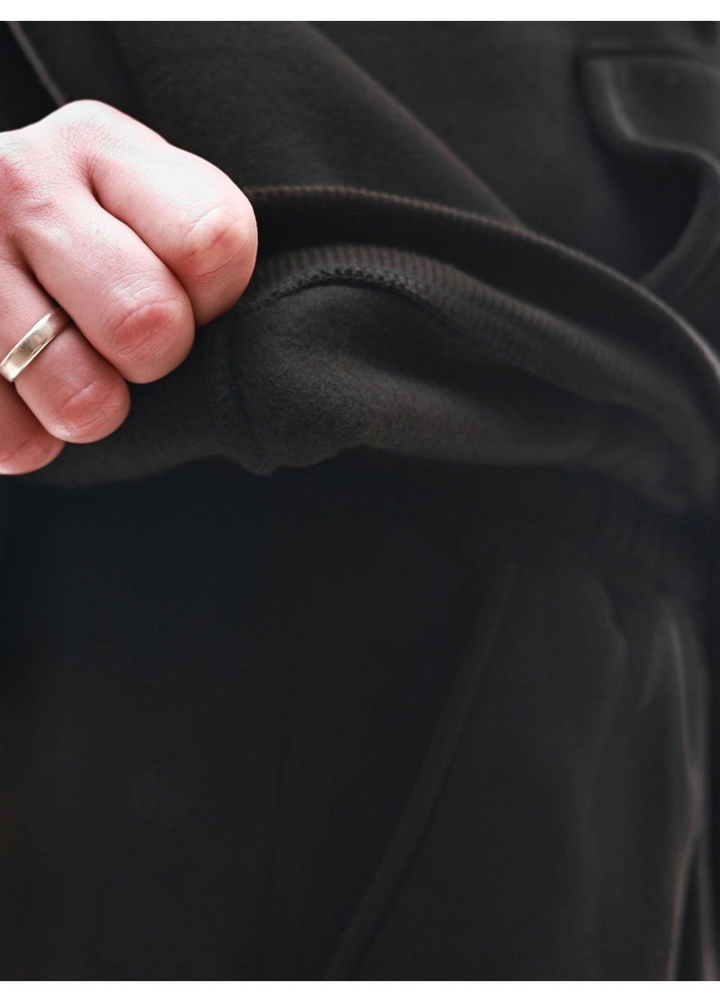 Черный зимний костюм спортивный мужской No Brand