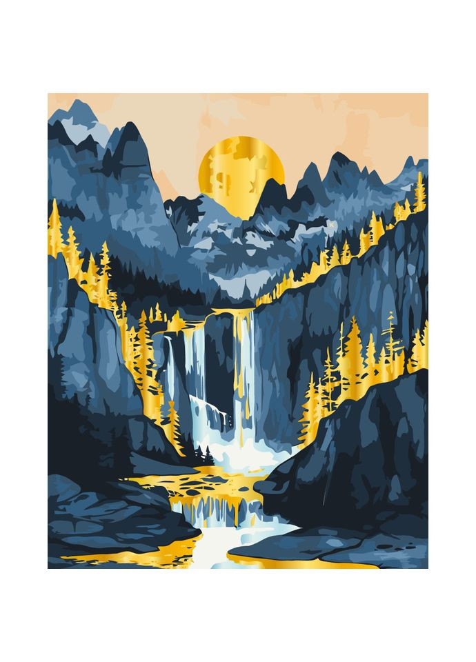 Картина за номерами "Золотий пейзаж" 11076-AC із металізованими фарбами Art Craft (337511668)