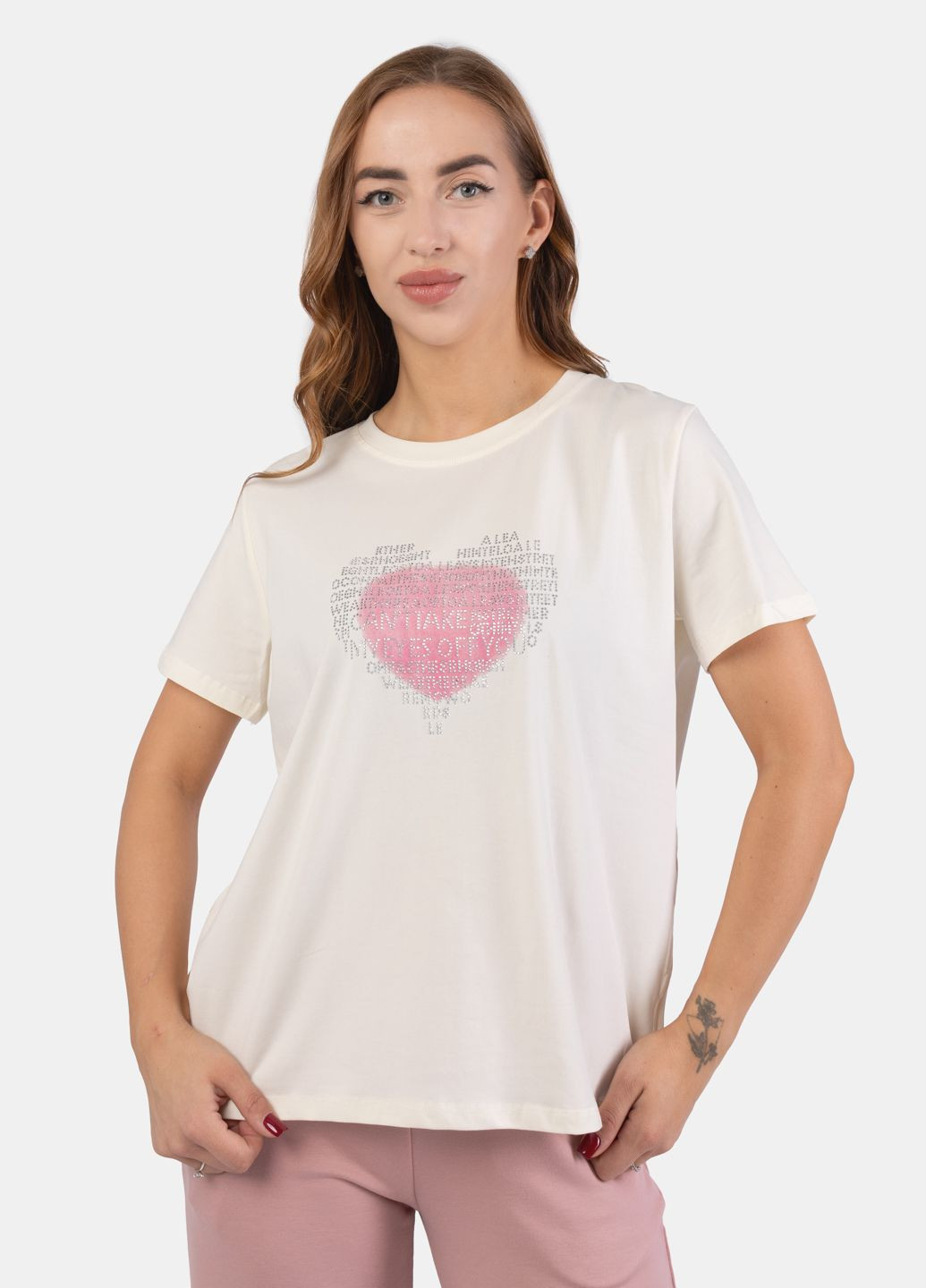 Футболка жіноча LT5602 бежева 345701 Power - (330748908)