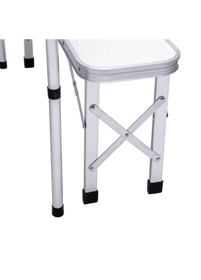 Комплект туристичний стіл + 2 лавки складні меблі Білий JY-9060W (A-034831) LUGI (354825546)
