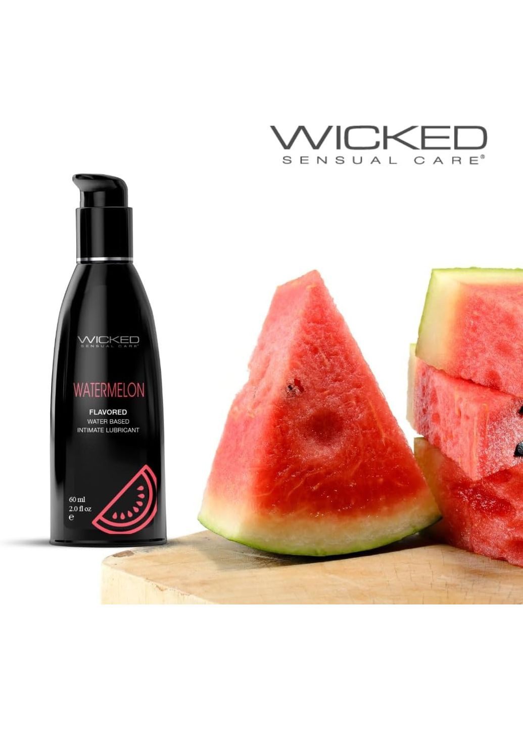 Лубрикант WICKED зі смаком освіжаючого кавуна 60 ML Wicked Sensual Care (298936625)