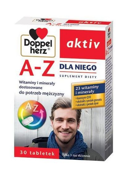 Дієтична добавка для нього, Doppelherz aktiv, 30 табл Queisser Pharma (361135815)