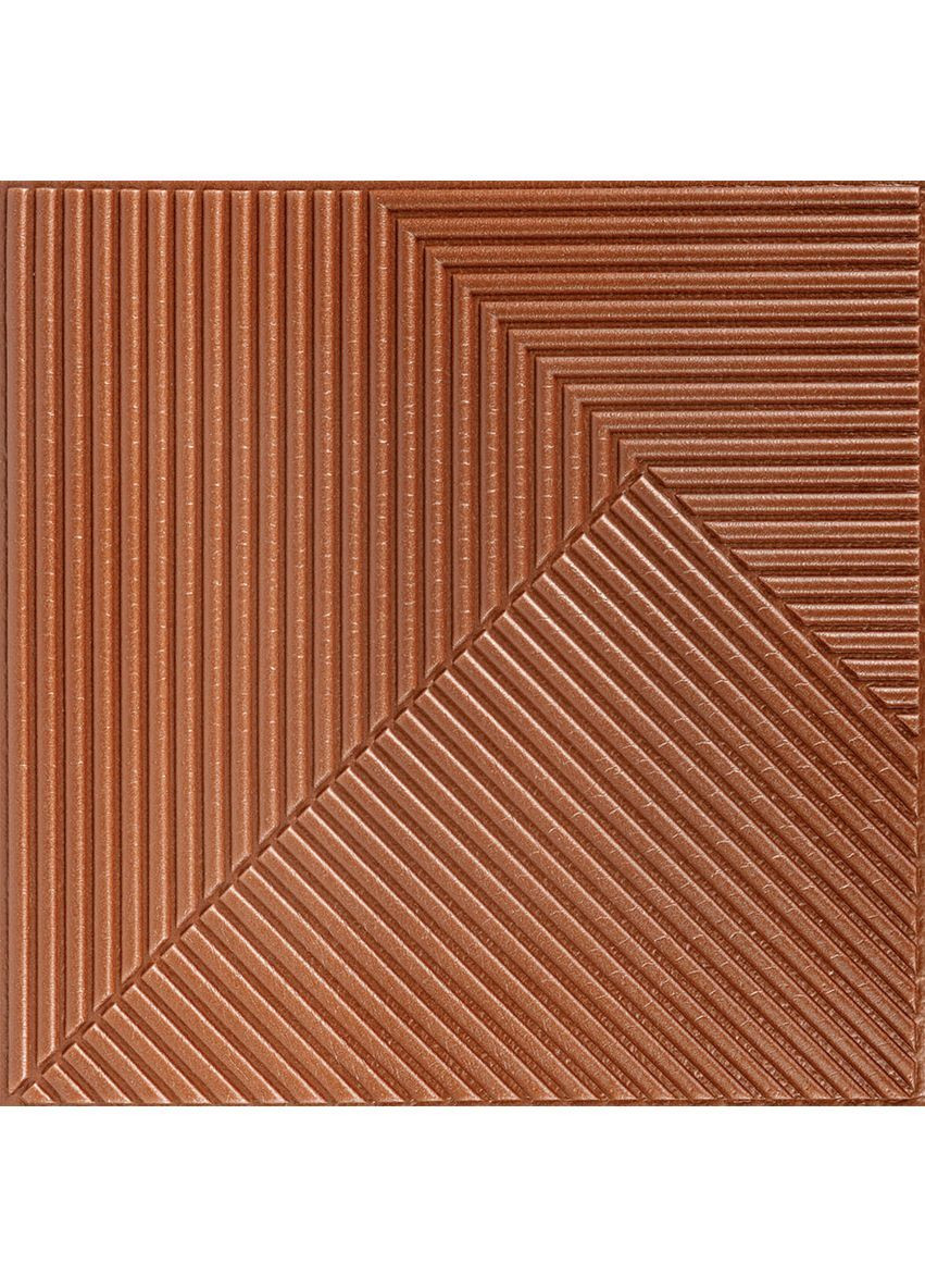 Самоклеющаяся декоративная 3D панель 500х500х5мм Коричневый Sticker Wall (368833399)