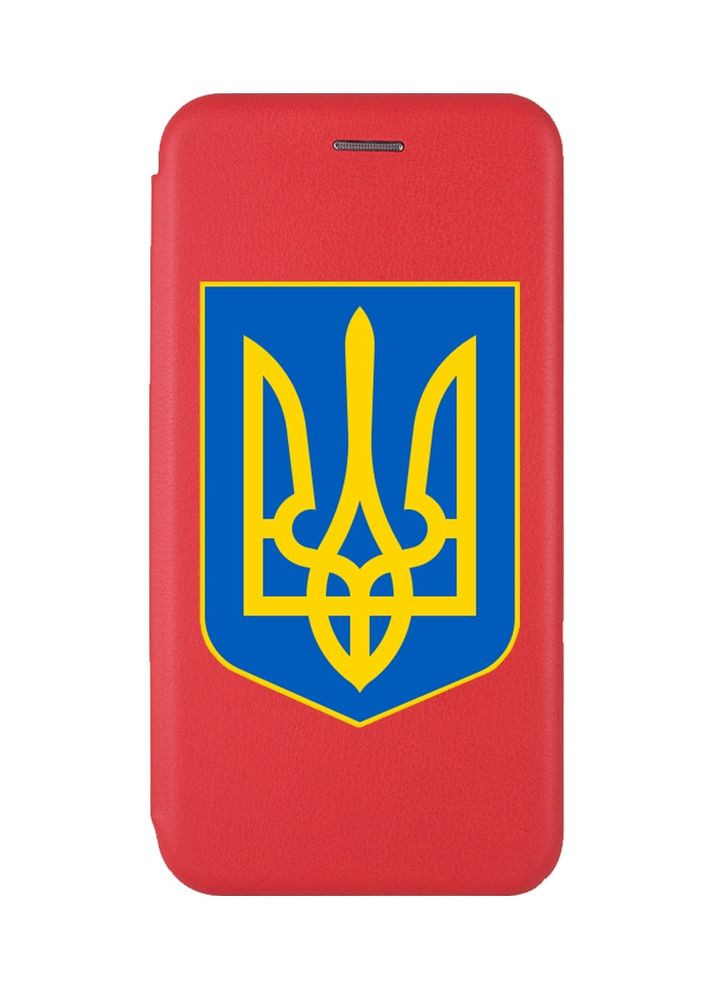 Чохол-книжка з малюнком для Xiaomi Redmi Note 8 Pro Червоний:: Тризуб Україна (принт 256) G-Case (360700645)