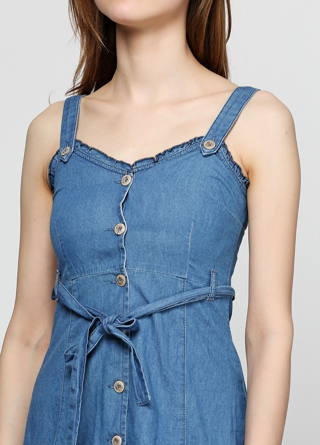 Летний женский сарафан голубой OVS