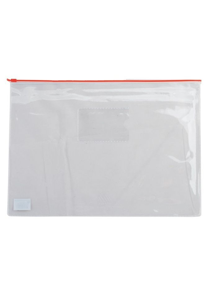 Папка-конверт на молнии zip-lock, А4, BM.3946-99 глянцевый прозрачный пластик, цветная (4823078953377) Красный Buromax (333977125)