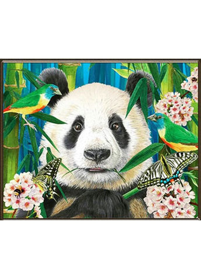 Алмазна мозаїка "Рай для панди" HEG86898 Strateg (317350832)