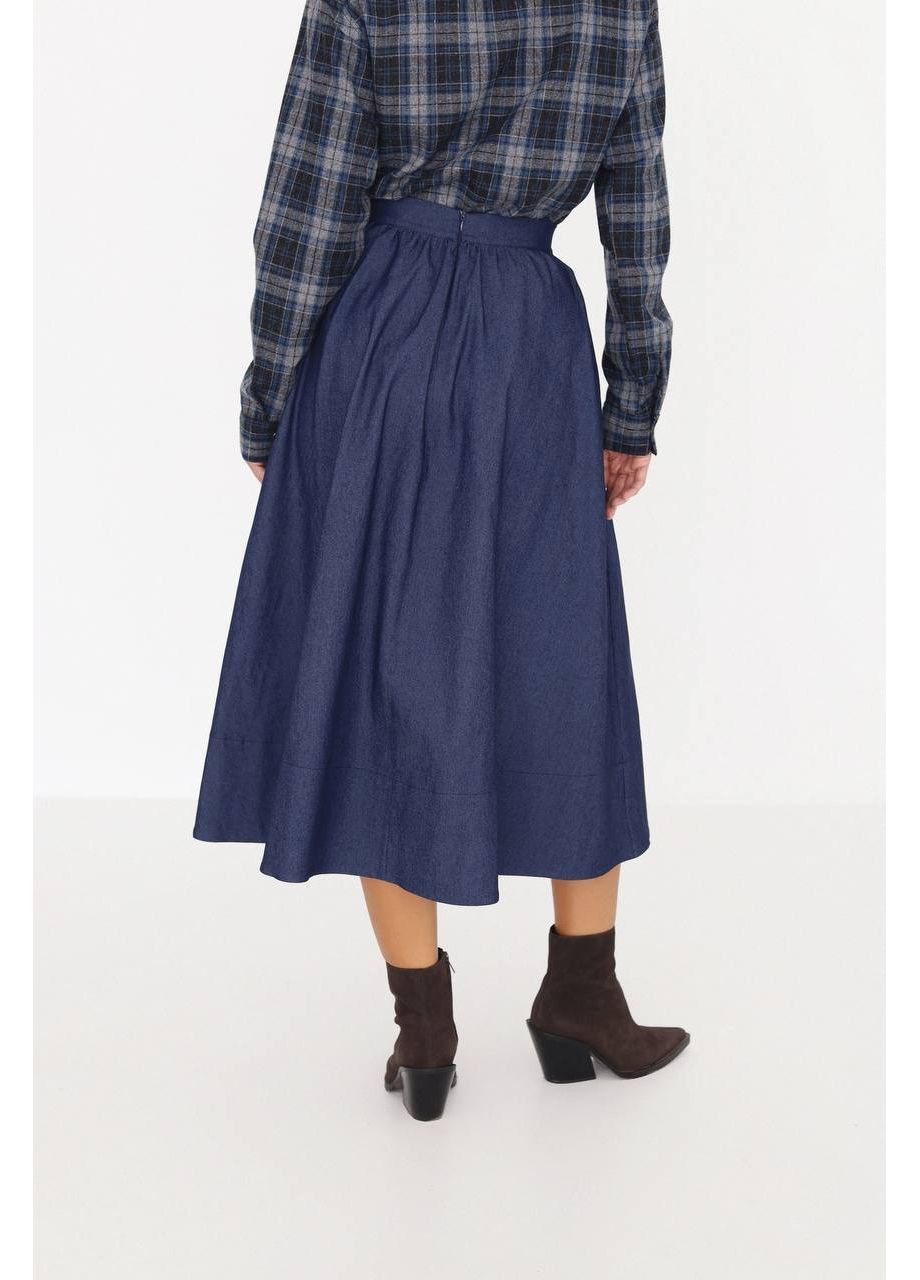 Джинсова спідниця міді А-силуету MonCher (363849316)