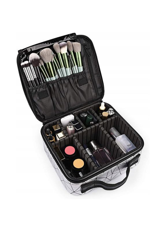 Органайзер косметичка ZY-0122 Silver для хранения косметики компактный бьюти бокс 2шт MIRRAND (352011410)