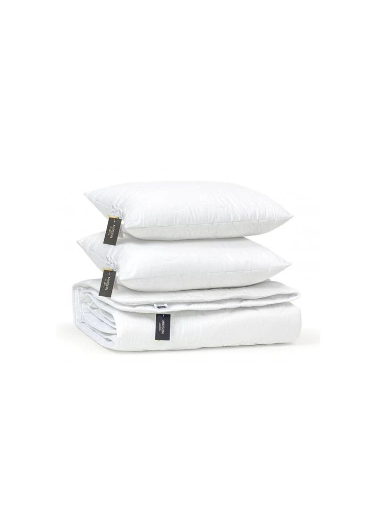 Ковдра Набір бавовняний №1708 Eco Light White Ковдра 172х205 + поду (m178905) Mirson Набор хлопковый 1708 Eco Light White Одеяло 172х20 (378604894)