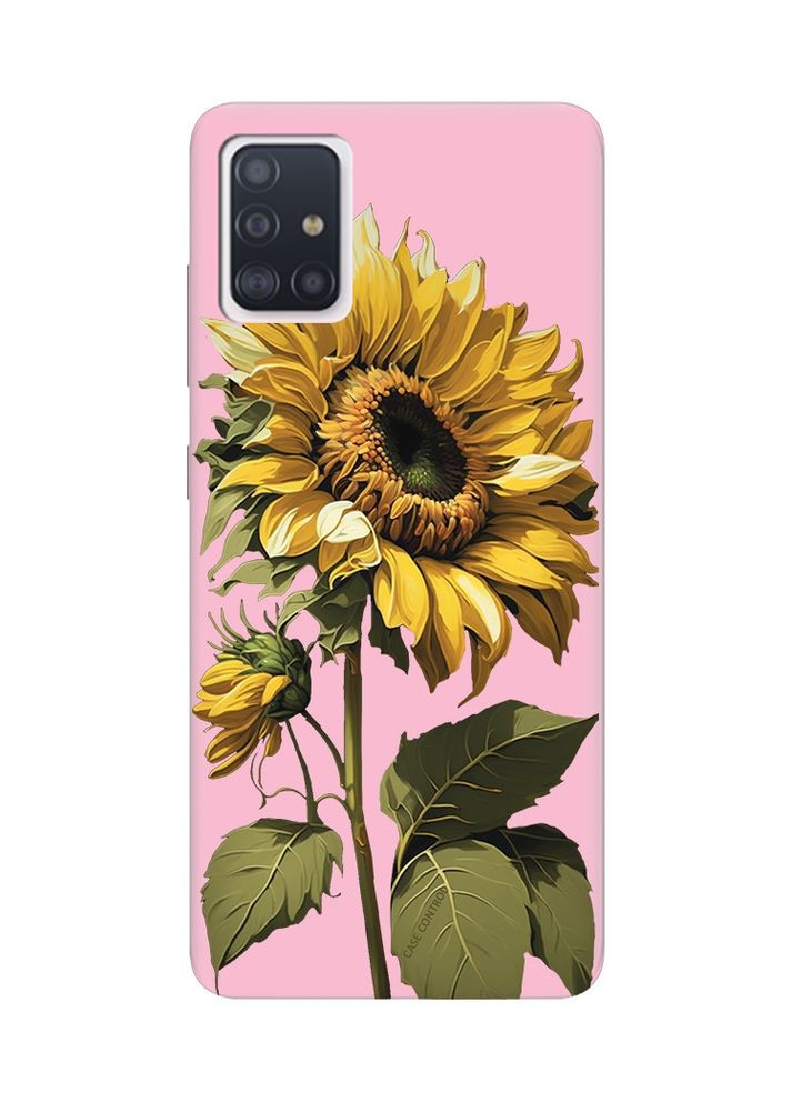 Матовый чехол на Samsung Galaxy A71 / A715:: Подсолнечник (принт 274) Creative (360661512)