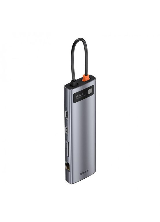 USB Hub Metal Gleam Series 11in-1 Multifunctional Type-C Сірий (CAHUB-CT0G) Baseus (279827295)