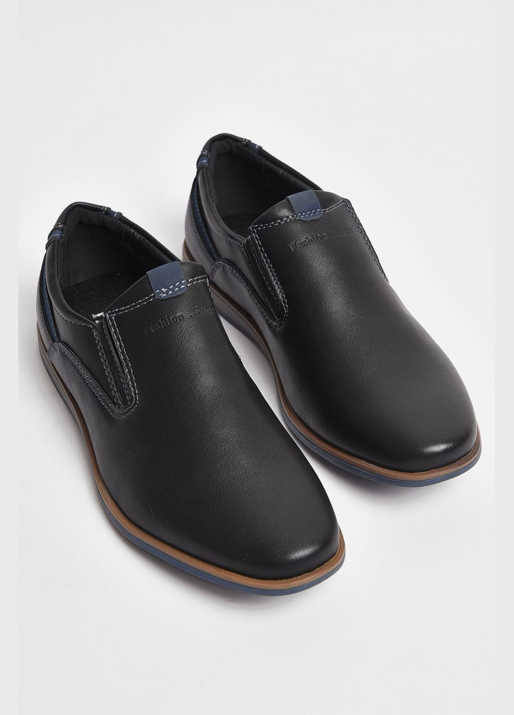 Туфлі підліткові для хлопчика чорного кольору Let's Shop (285692216)
