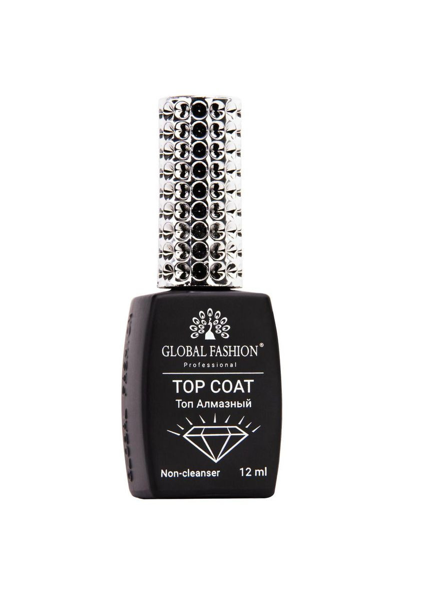 Універсальне фінішне покриття для нігтів без липкого шару TOP-Алмазний, 12 млл Global Fashion (354797685)