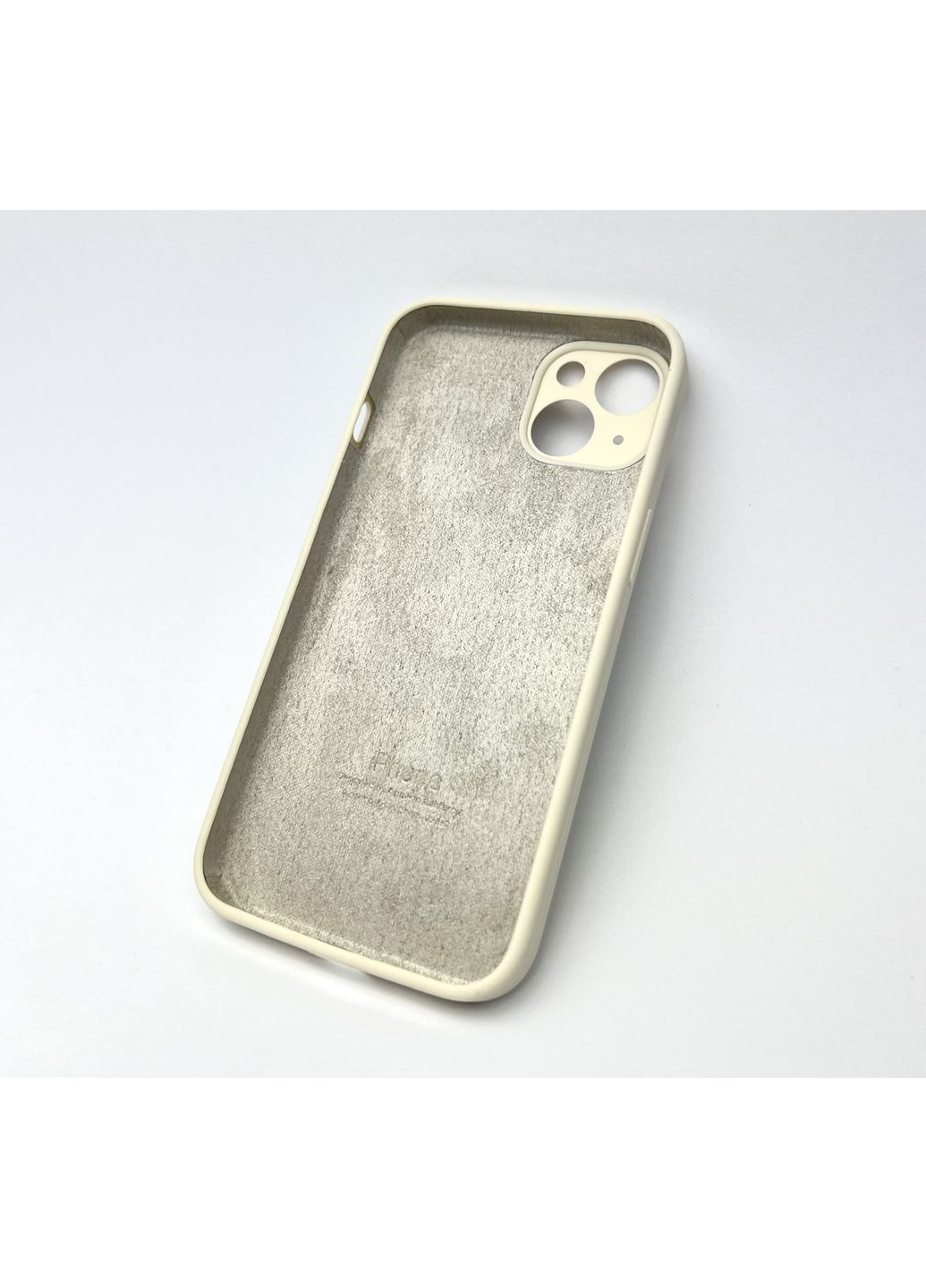 Чехол на айфон 13 Silicone case на 13 full camera силиконовый закрытая камера / Beige No Brand (369137014)