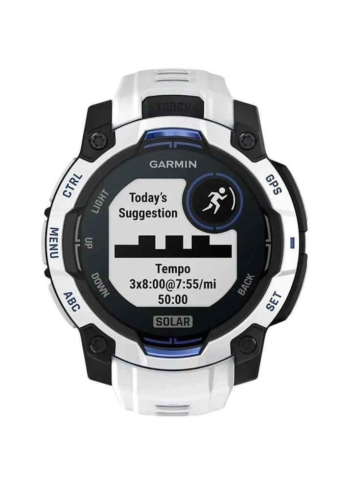 Смарт-годинник Instinct 3 45mm Solar Whitestone with Whitestone Band (010-02934-03) Garmin (370034339)