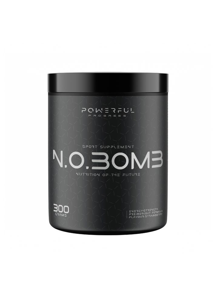 Предтренировочный комплекс N.O.BOMB, 300 грамм - Клубника Powerful Progress (329188408)