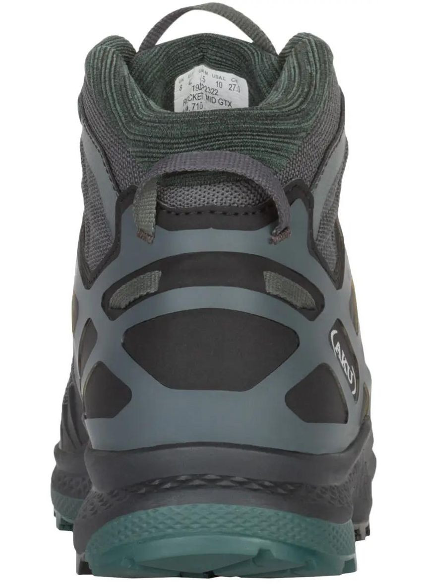 Ботинки из Gore-Tex Rocket MID GTX Grey/Green AKU (360238494)