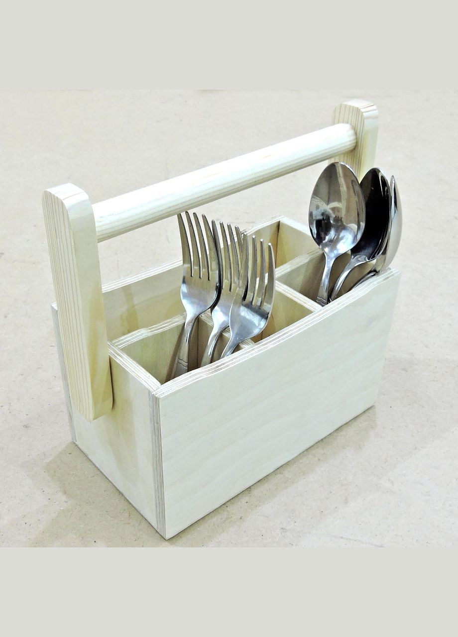 Подставка для столовых приборов из дерева Сьюджо бланже (ПСП-001601) No Brand (327425340)