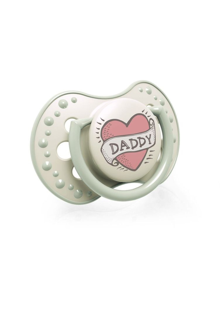 Пустушка силіконова I love, симетрична, 6-18 міс., 2 шт., бежевий з сірим () Lovi 22/868 (328397561)