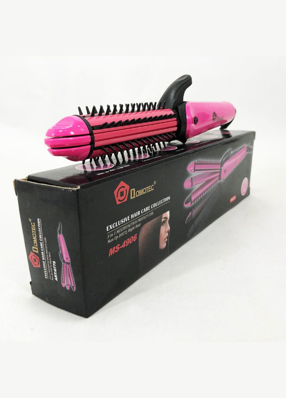 Професійна MS-4906 3в1, Щипці для завивки та об'єму, Плойка для завивки, Компактна FO-359 праска гофре Domotec (351486408)