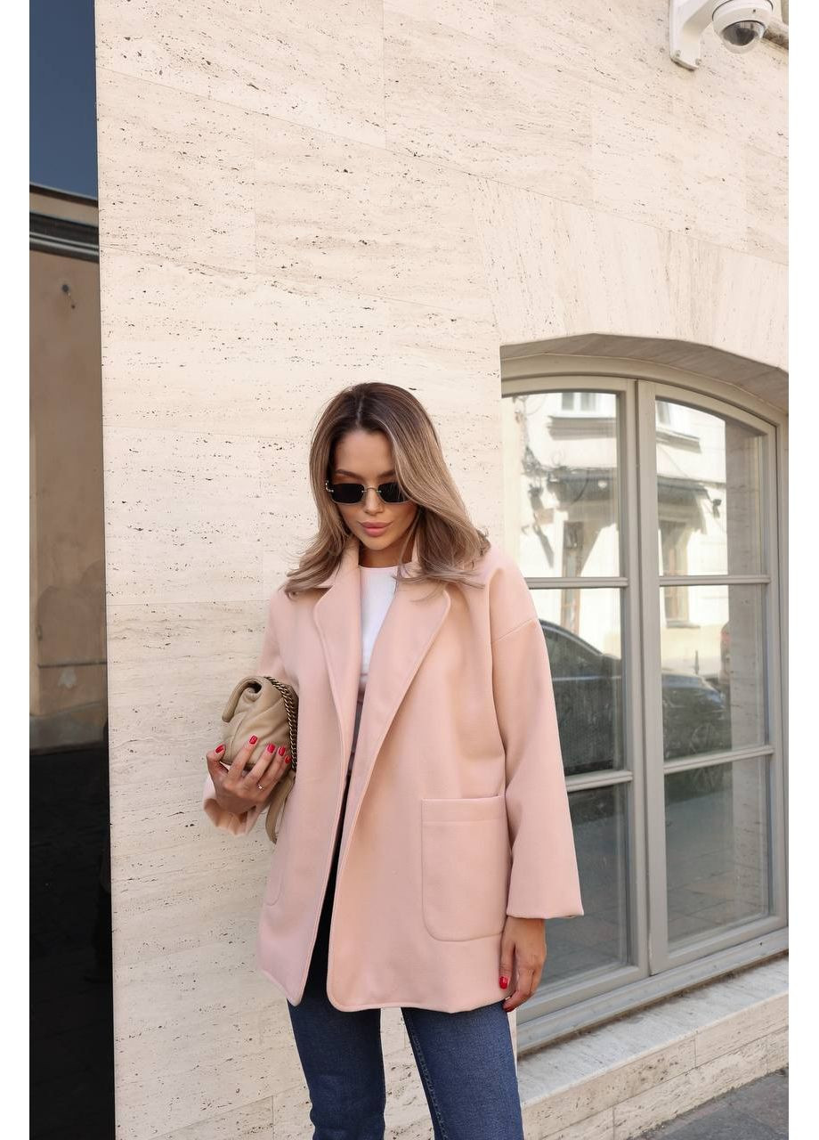 Бежевое демисезонное Пальто женское Україна