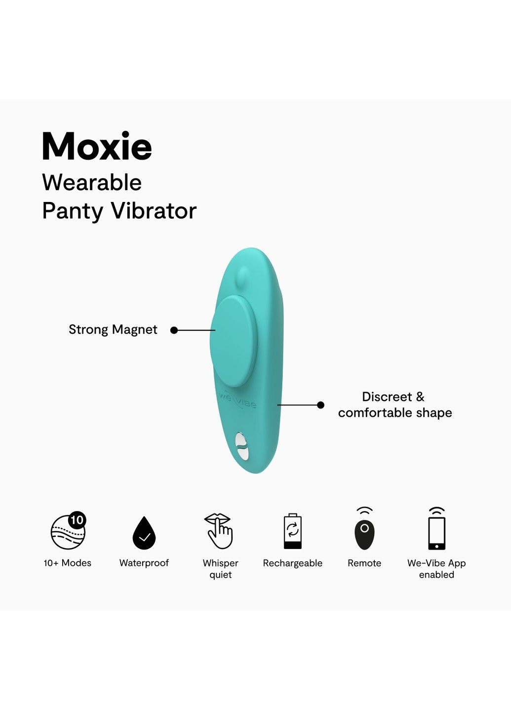 Вібратор в трусики Moxie+ Aqua We-Vibe (315497745)