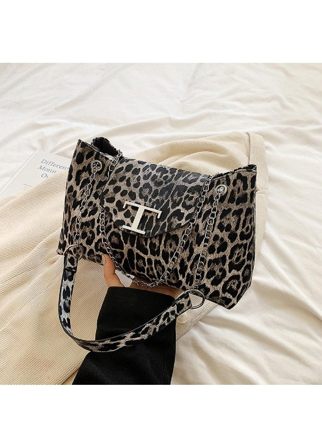 Стильна жіноча сумка з еко-шкіри лео P1-1603LG Lilly (369892872)