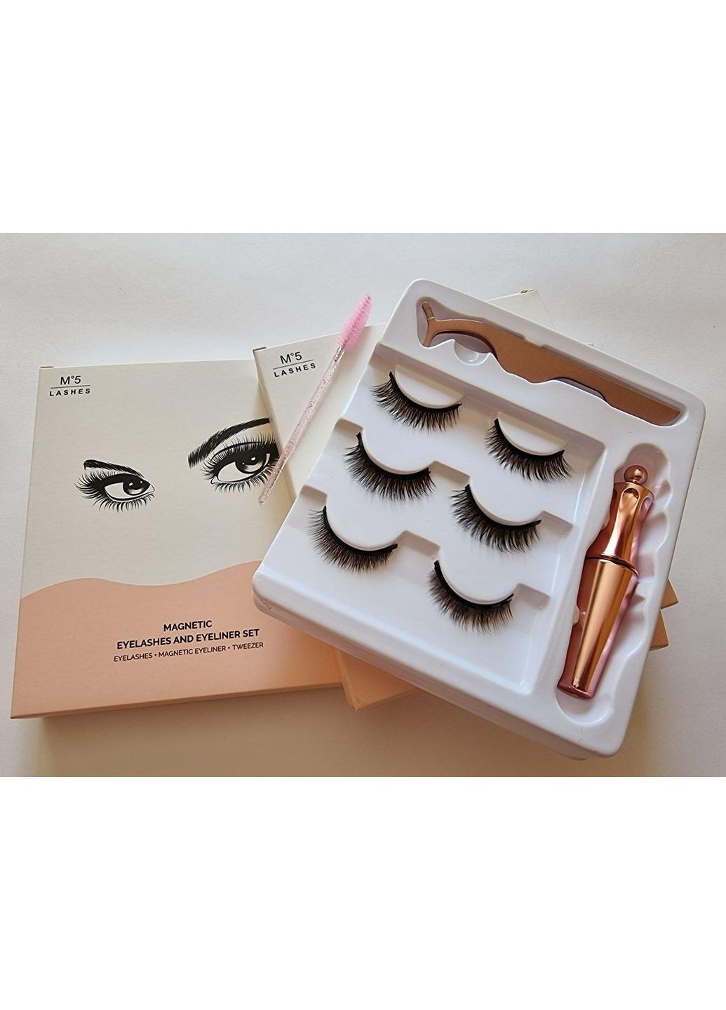 Набір багаторазові вії 3 моделі Класичні 2Д-3Д + магнітна підводка Magnetic Lashes (366668521)