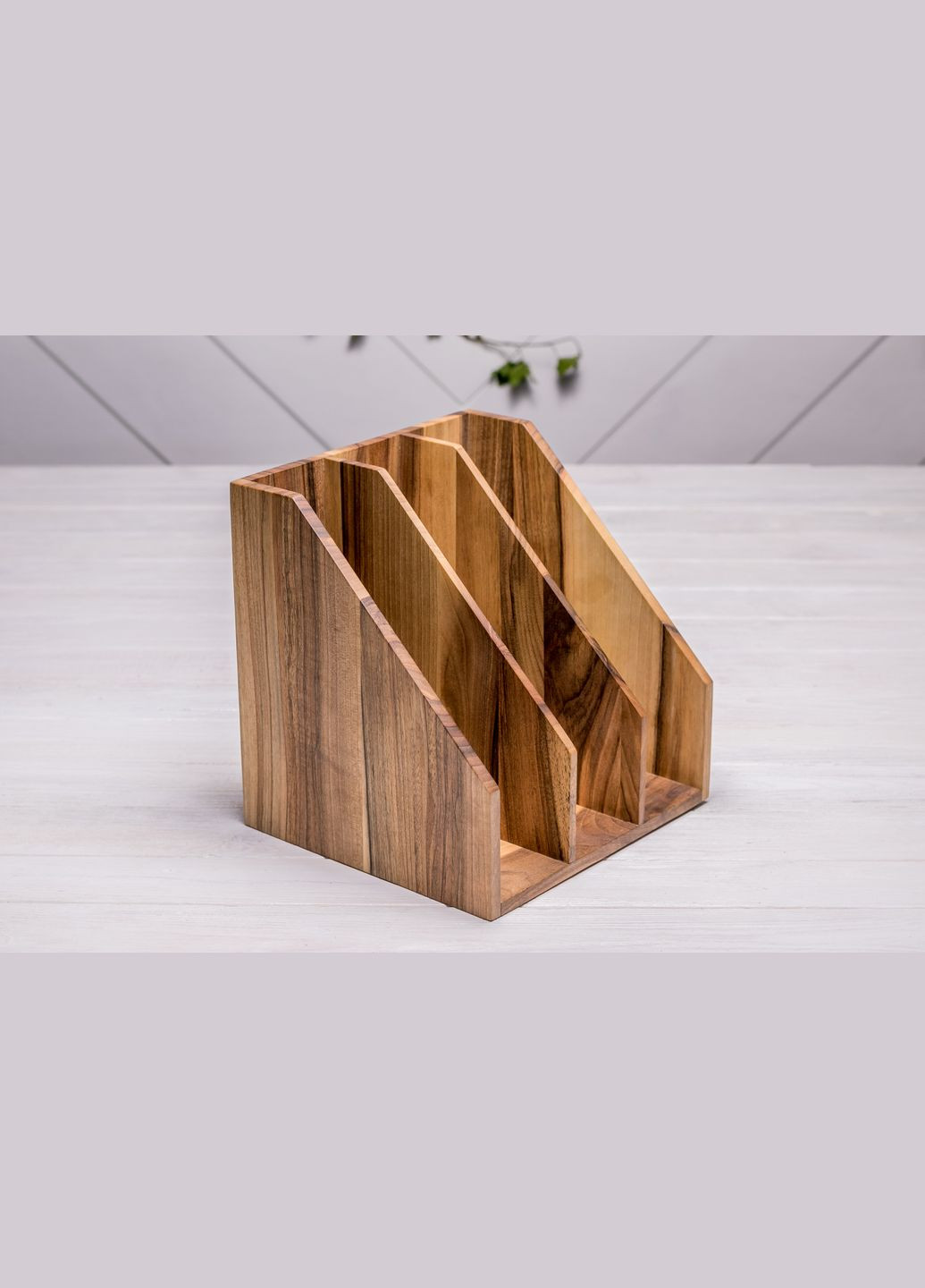 Аксесуар «Підставка для папок та документів» 3 Органайзер для паперів на робочий стіл EcoWalnut (294721244)