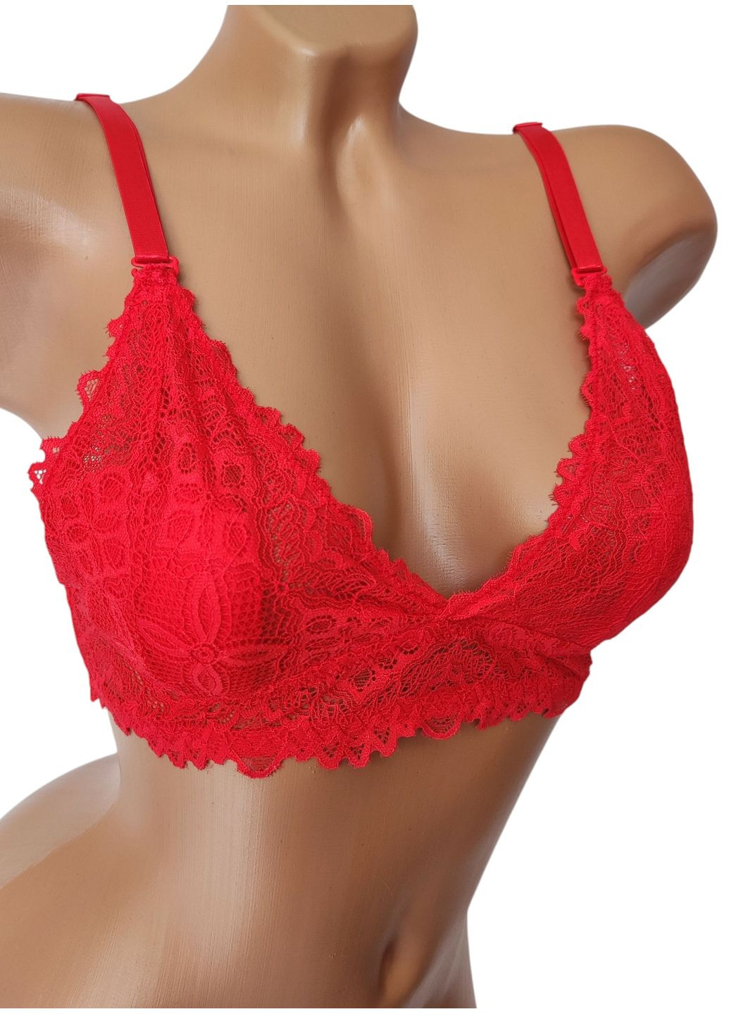 Красный бралетт бюстгальтер YYG без косточек