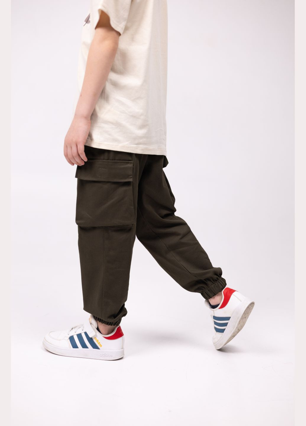 Хаки спортивные, повседневный демисезонные брюки джоггеры Polin Line