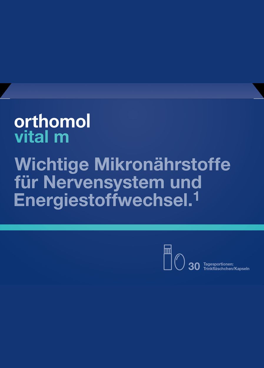 Вітаміни для чоловіків Vital M капсули та таблетки 30 порцій Orthomol (280265870)