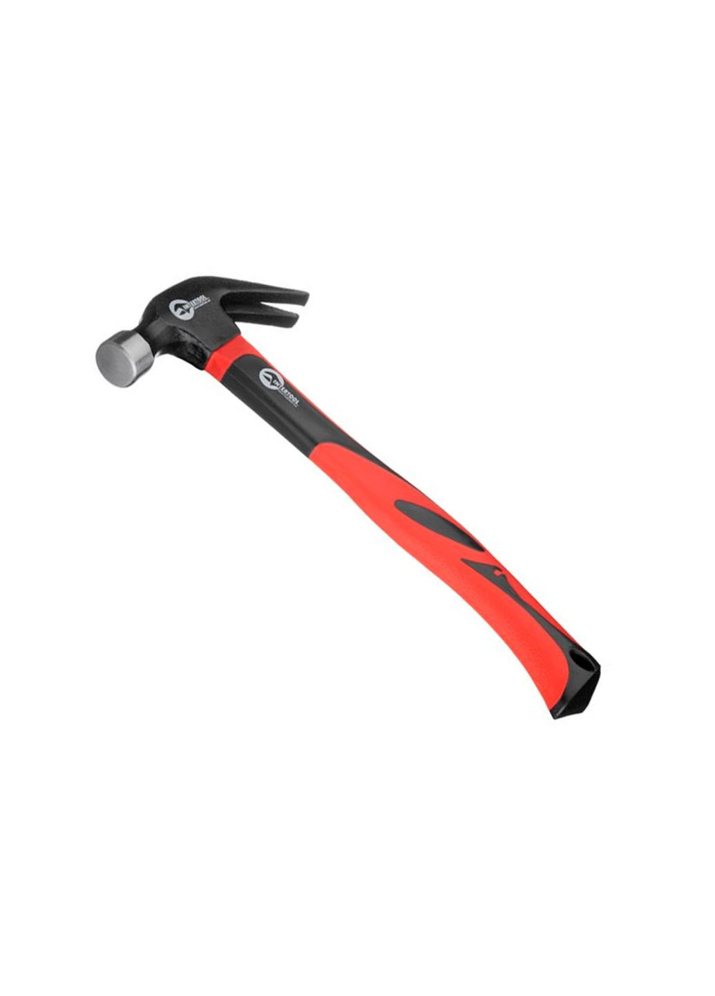 Молоток-гвоздодер 450 г фиберглассовая ручка для работы с деревом антивибрационный Intertool (366217706)