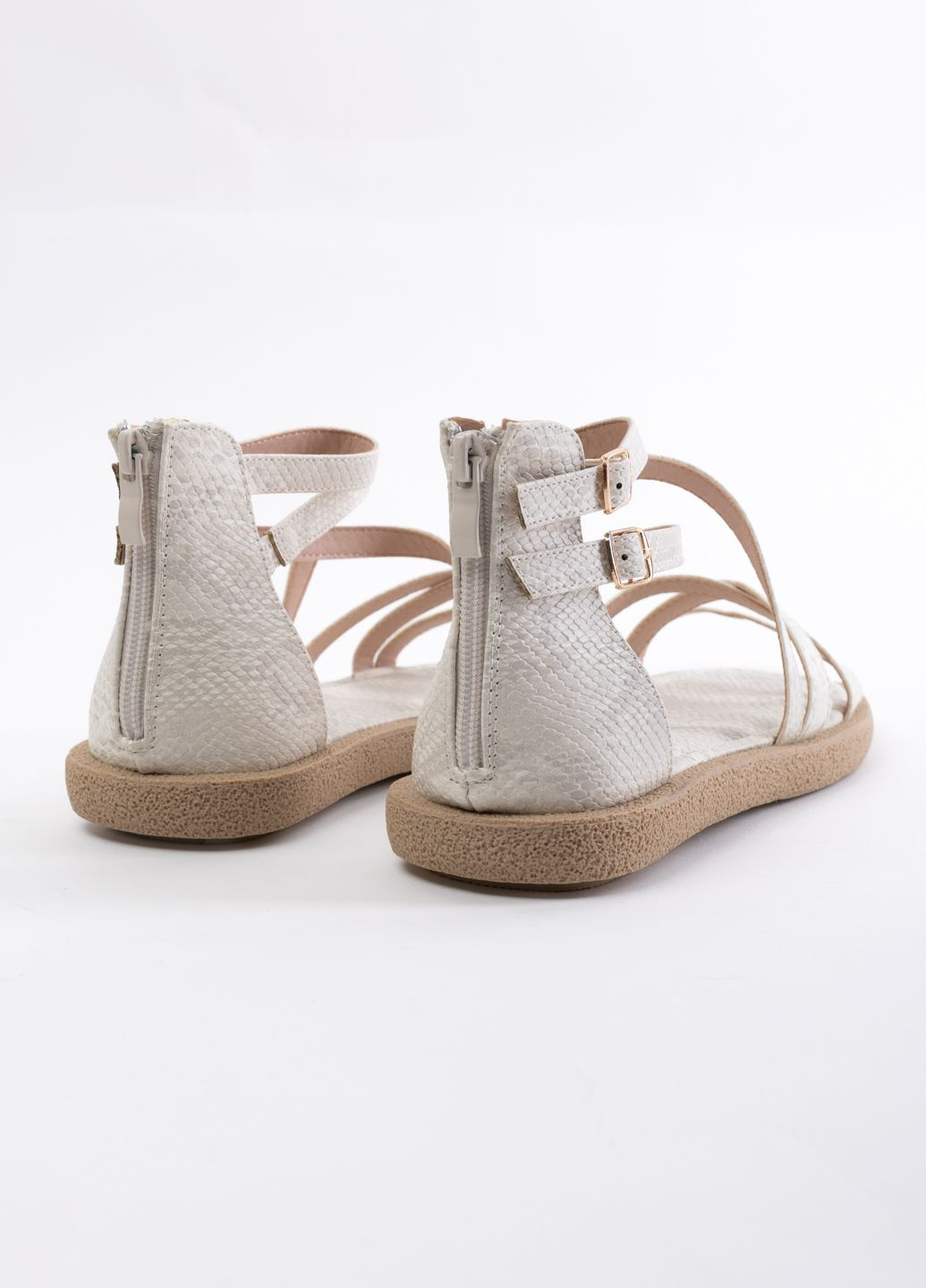 Белые летняя боссоножки женские e522-3 белые 346160 Loretta