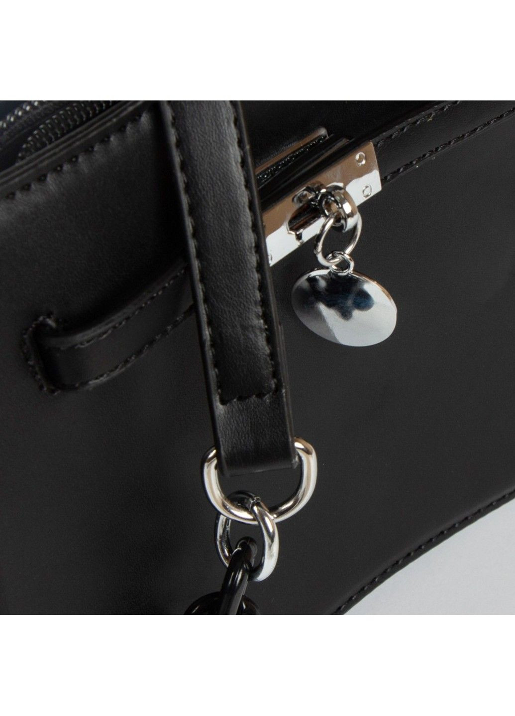 Женская сумочка из кожезаменителя 22 F026 black Fashion (282820138)